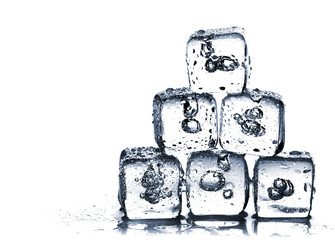 Wall Mural - Melting ice cubes