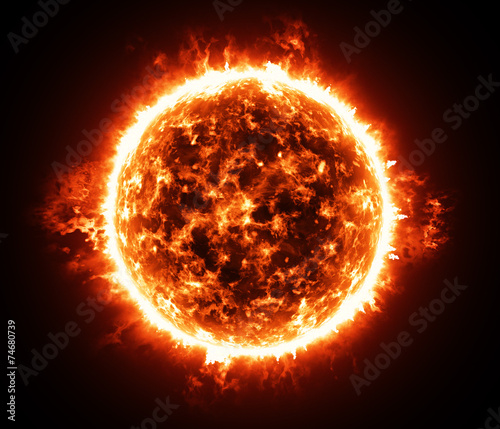 Cuadros en Lienzo Burning atmosphere of red giant star