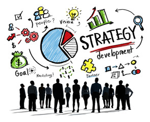 Canvas Print - Strategy Development Goal Marketing Vision Planning Business Con