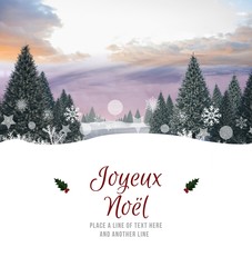 Poster - Composite image of joyeux noel