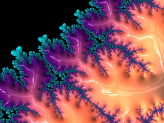 Wall Mural - abstract glossy edge background