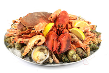 Sticker - plateau de fruits de mer