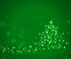 Canvas Print - green christmas background