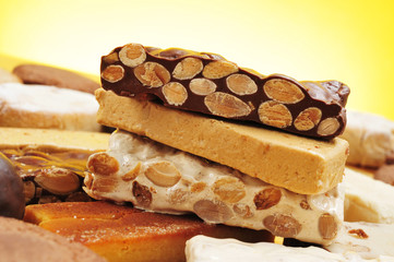 Poster - turron, polvorones and mantecados, typical christmas confections