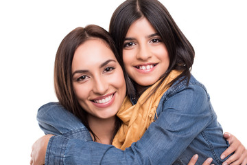 Wall Mural - Woman and little girl