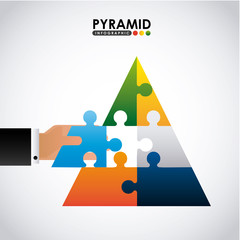 Wall Mural - pyramid infographic