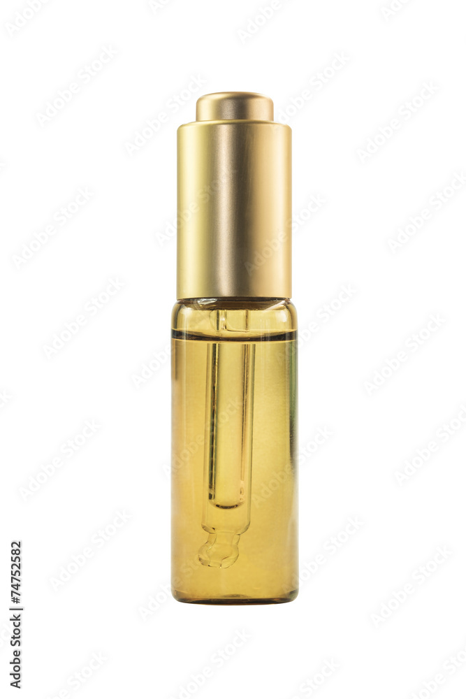 Natural organic oil isolated on white background face oil