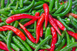 A heap of fresh chili peppers