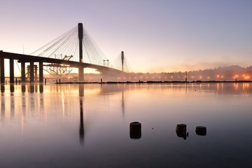 Wall Mural - The New Port Mann Bridge at sunrise