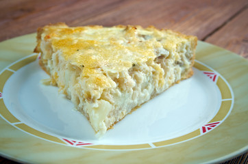 Wall Mural - quiche with cod