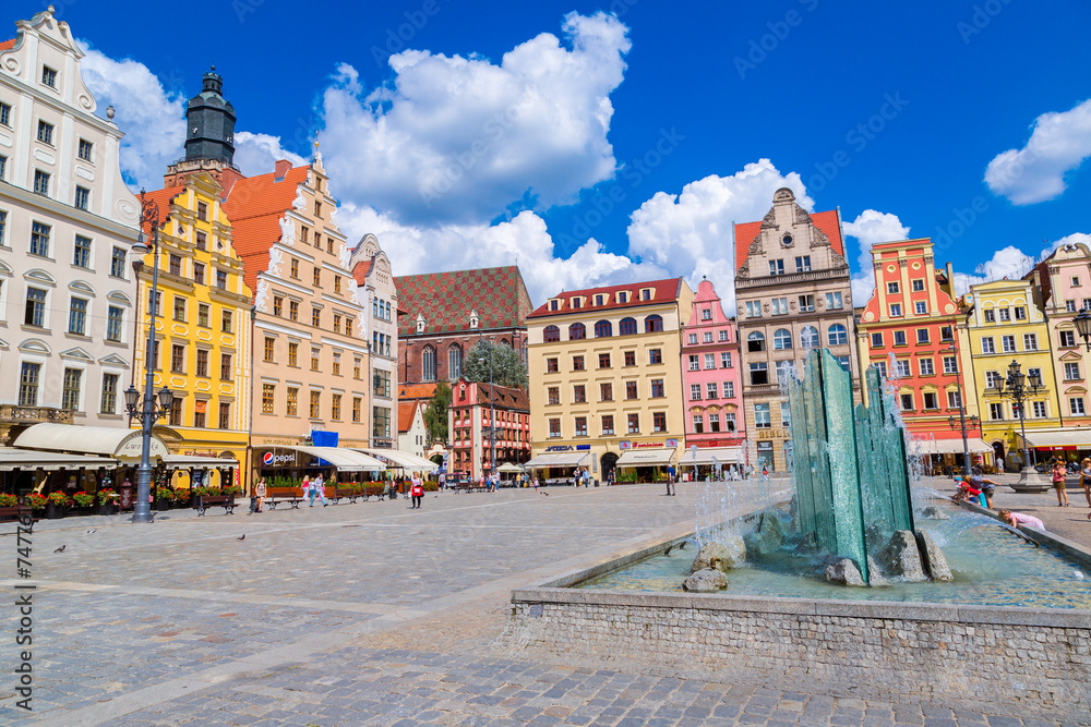 Wroclawr, Market Square - obrazy, fototapety, plakaty 