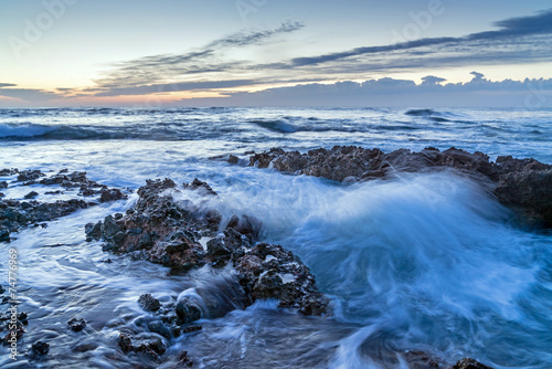Foto Denia Alicante Las rotas rocky beach in Spain