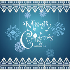 Poster - Merry Christmas and a happy New Year greeting card