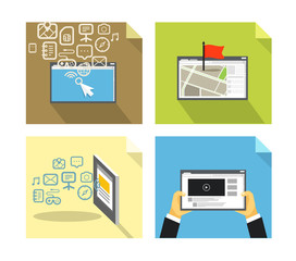 Poster - Modern technology concepts. Design elements