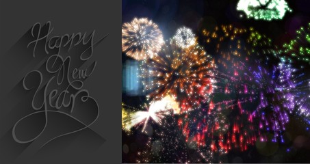 Aufkleber - Composite image of classy new year greeting
