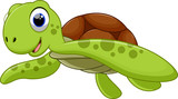 Fototapeta  - Cute turtle cartoon