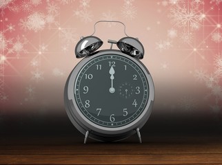 Aufkleber - Composite image of alarm clock counting down to twelve