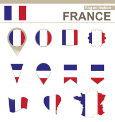 Wall Mural - France Flag Collection