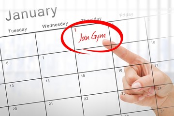 Poster - Composite image of new years resolutions