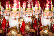 Sinterklaas . Dutch Chocolate Figure