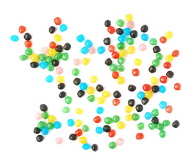 Wall Mural - Multiple ball candies spilled over the surface