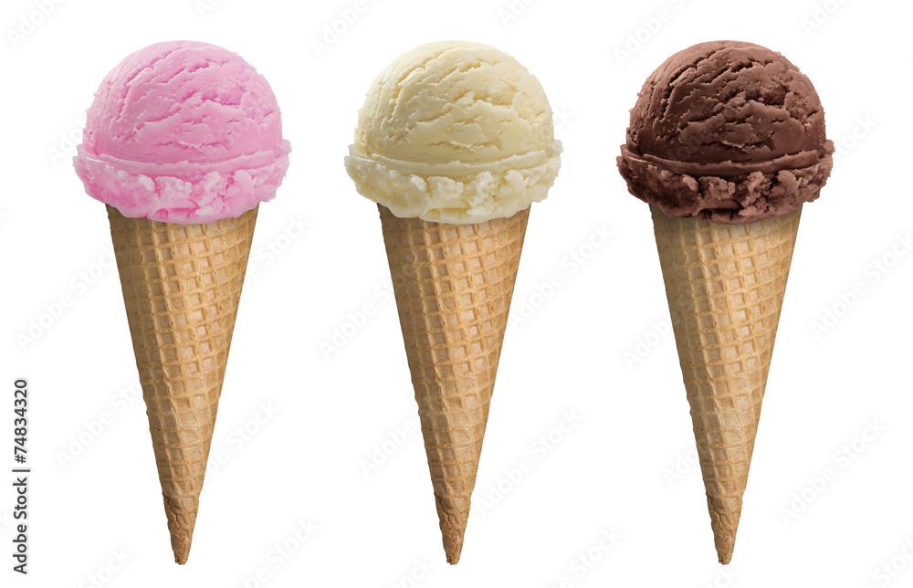 Ice cream with 3 flavors discount