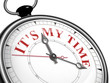 It is my time concept clock
