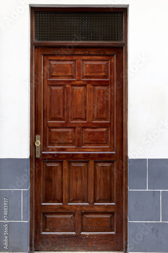 Naklejka - mata magnetyczna na lodówkę Historic wooden door
