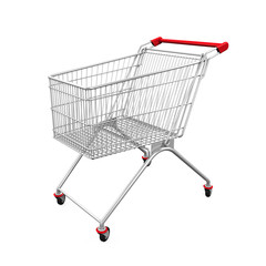 Wall Mural - Shopping Cart Isolated