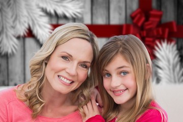 Poster - Composite image of mother and daughter