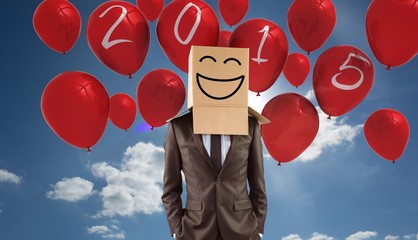 Poster - Composite image of anonymous businessman with hands in pockets