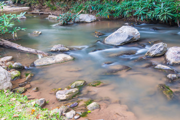 Poster - Water Flowing at Maesa Noi Waterfall