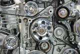 Fototapeta  - Close up of car engine