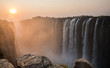 Victoria Falls sunset from Zambia side