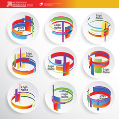 Poster - Abstract 3D Paper Infographics