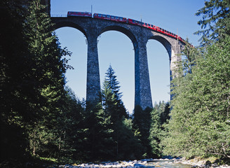  Landwasserviadukt der Rätischen Bahn, Schweiz