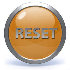 Sticker - reset circular icon on white background