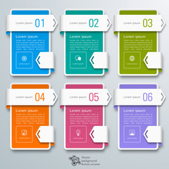 Wall Mural - Infographics Web Banner & Label Design