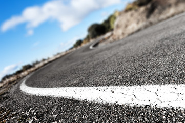 Wall Mural - detail curve road background