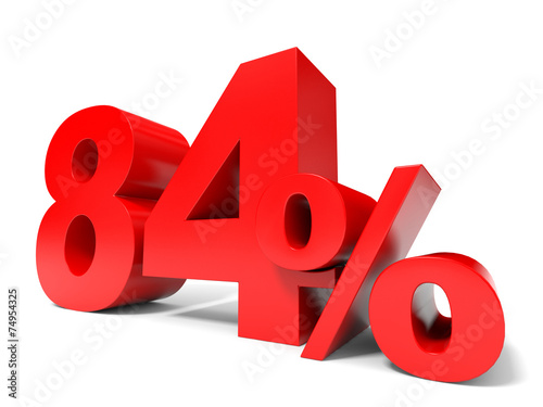 Poster Red eighty four percent off. Discount 84%.