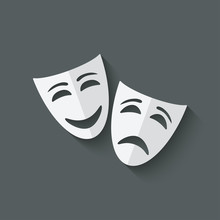 Comedy And Tragedy Theatrical Masks