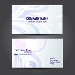 Wall Mural - floral design business card