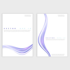 Wall Mural - flyer template back and front design