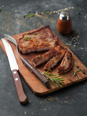 Canvas Print - Delicious steak