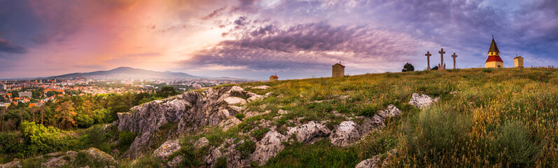 Sunset and Sunray over Calvary