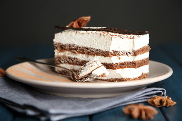 Poster - Tasty tiramisu cake