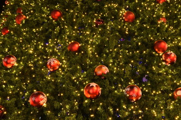 Closeup Christmas-tree decorations