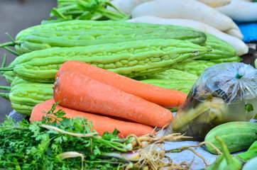 Carrots in market