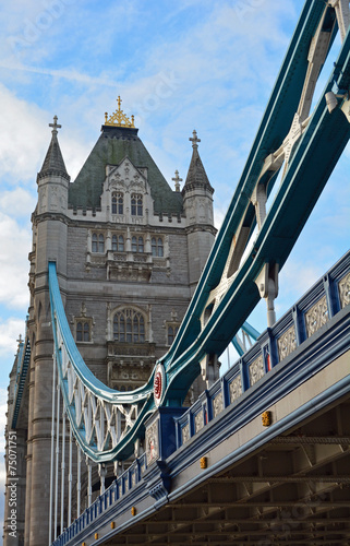 Naklejka na drzwi Tower Bridge