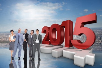 Poster - Composite image of business people